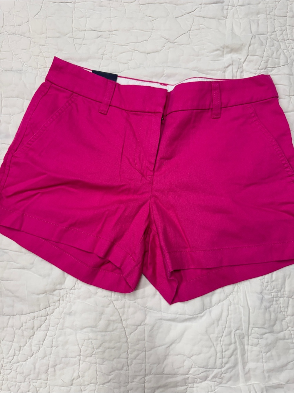 J. Crew Factory Bright Pink High-Waist Casual Shorts